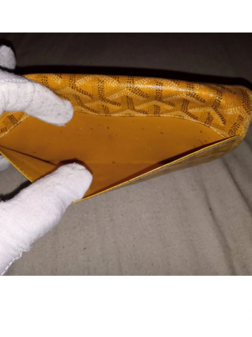 Goyard Yellow wallet-Authentic